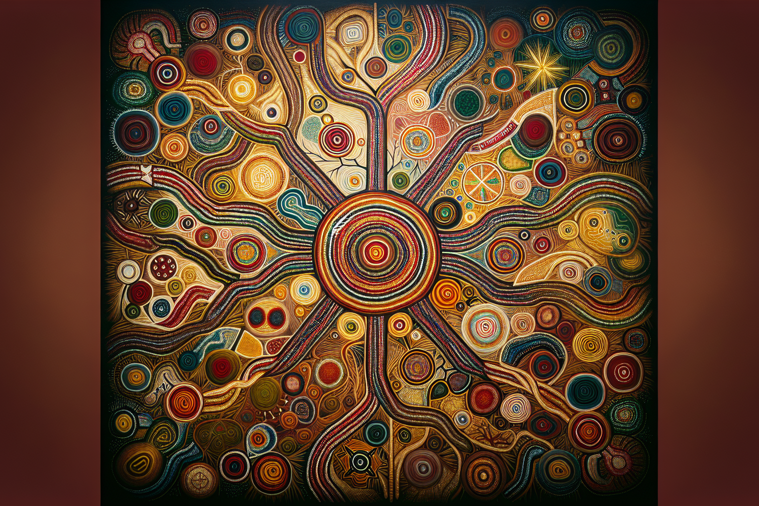 Exploration des Couleurs et des Émotions : Plongée dans l'Art Aborigène Australien et ses Histoires Millénaires à Travers les Œuvres Contemporaines Inspirantes