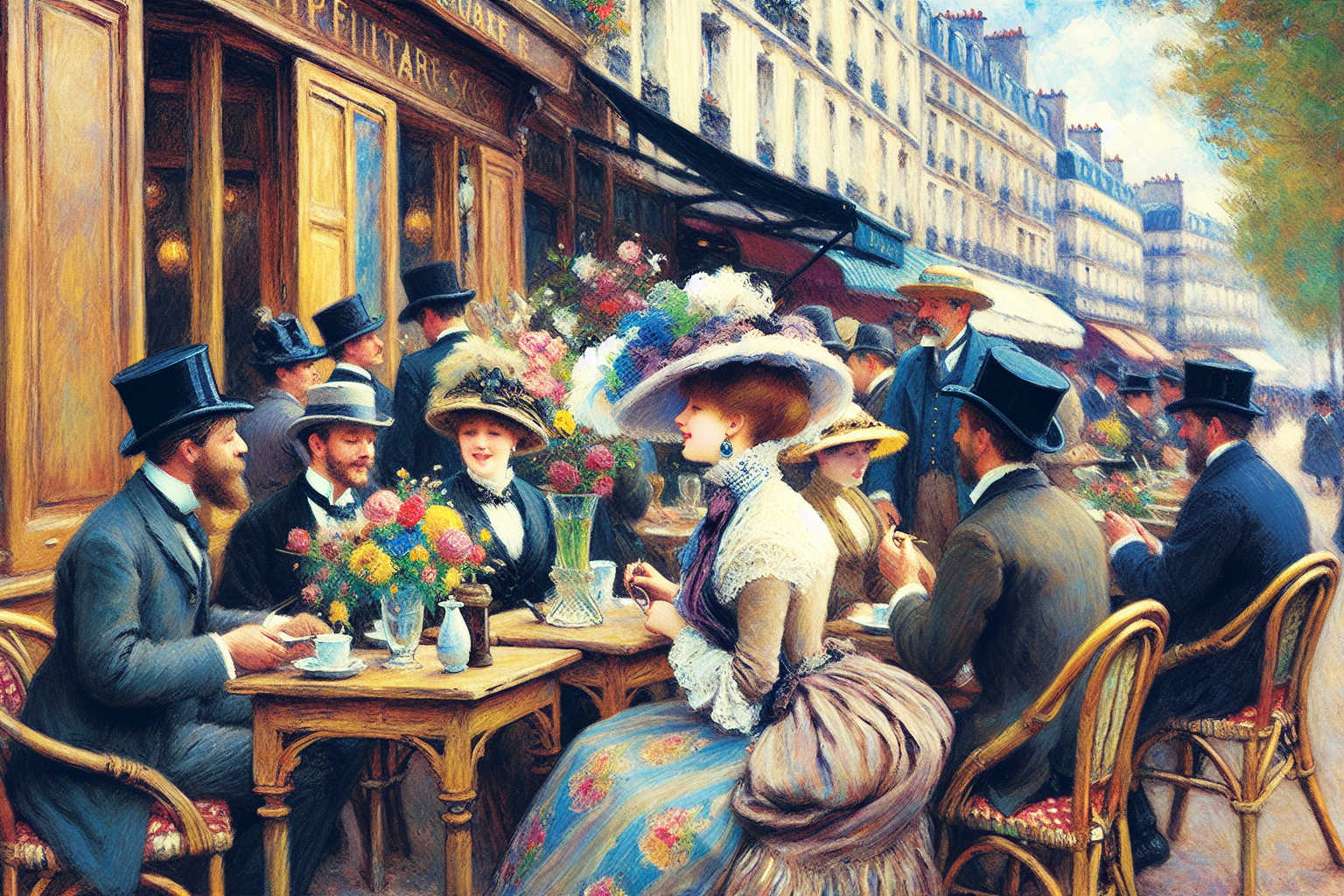 Cafés Parisiens des Années 1870 : L'Essor de l'Impressionnisme et son Influence Éblouissante sur l'Art et la Culture Moderne