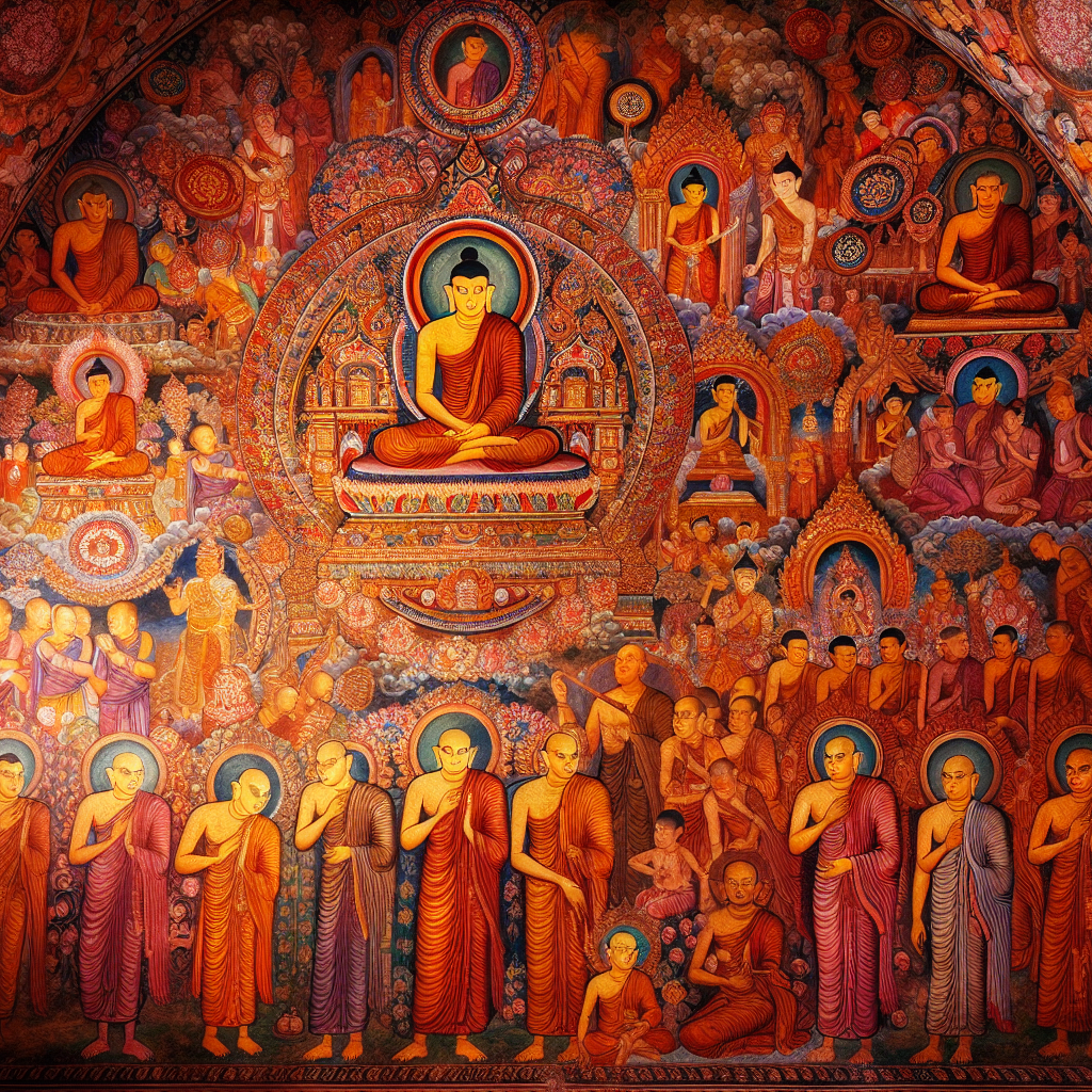 La peinture murale des temples bouddhistes du Sri Lanka: un voyage spirituel et artistique au coeur du 18ème siècle