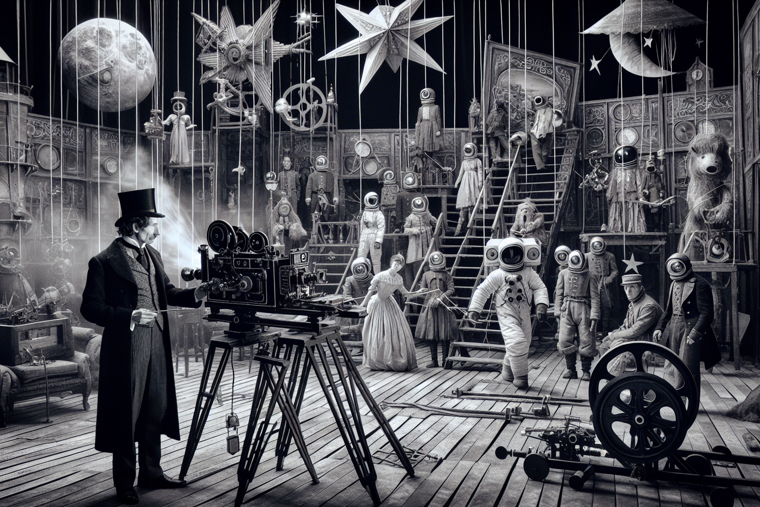 Une plongée dans l'univers fantastique des décors de Georges Méliès : comment le pionnier du cinéma a révolutionné les effets spéciaux