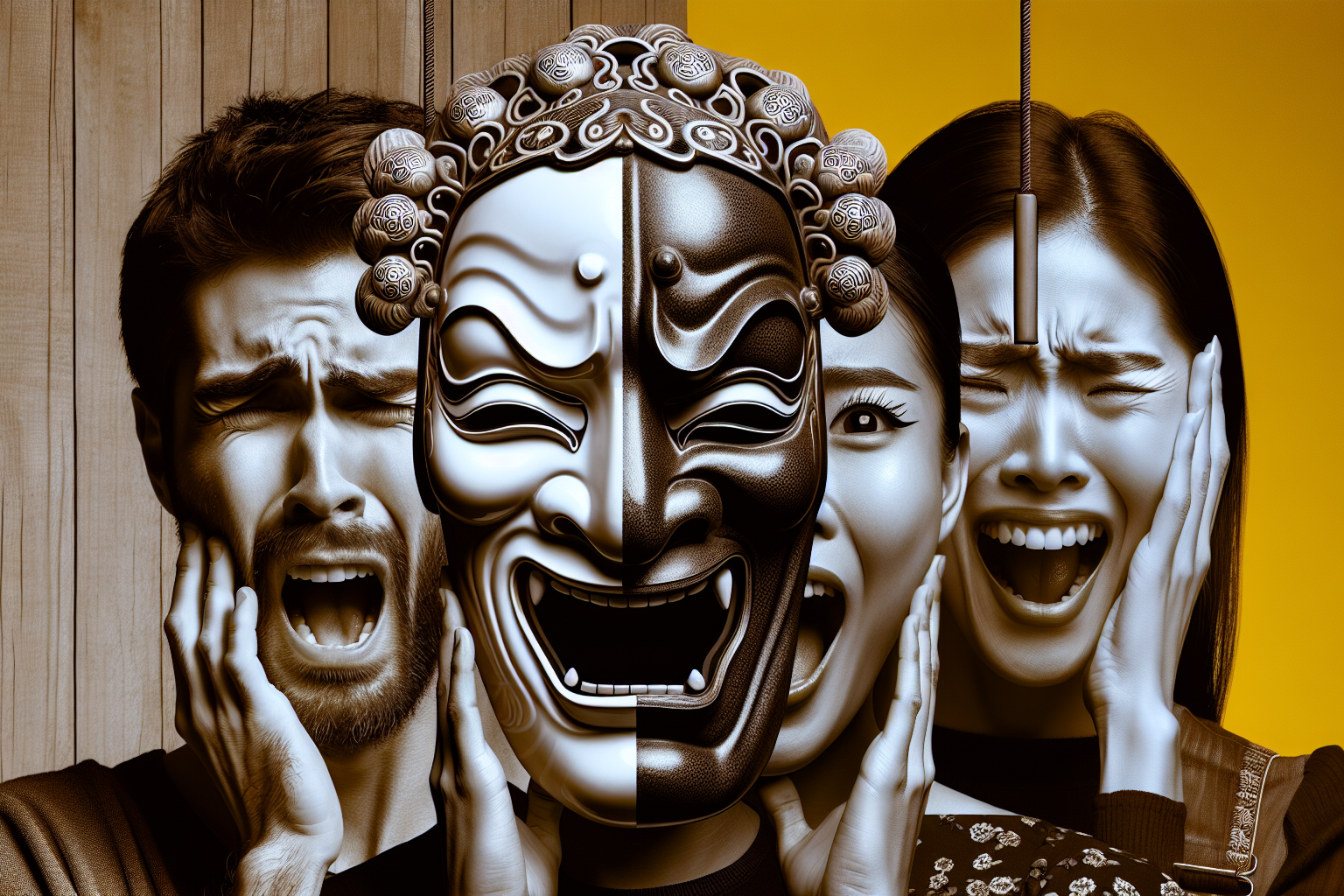 Masques et Émotions : L'Héritage du Théâtre Nô Japonais sur les Expressions Faciales des Acteurs Modernes