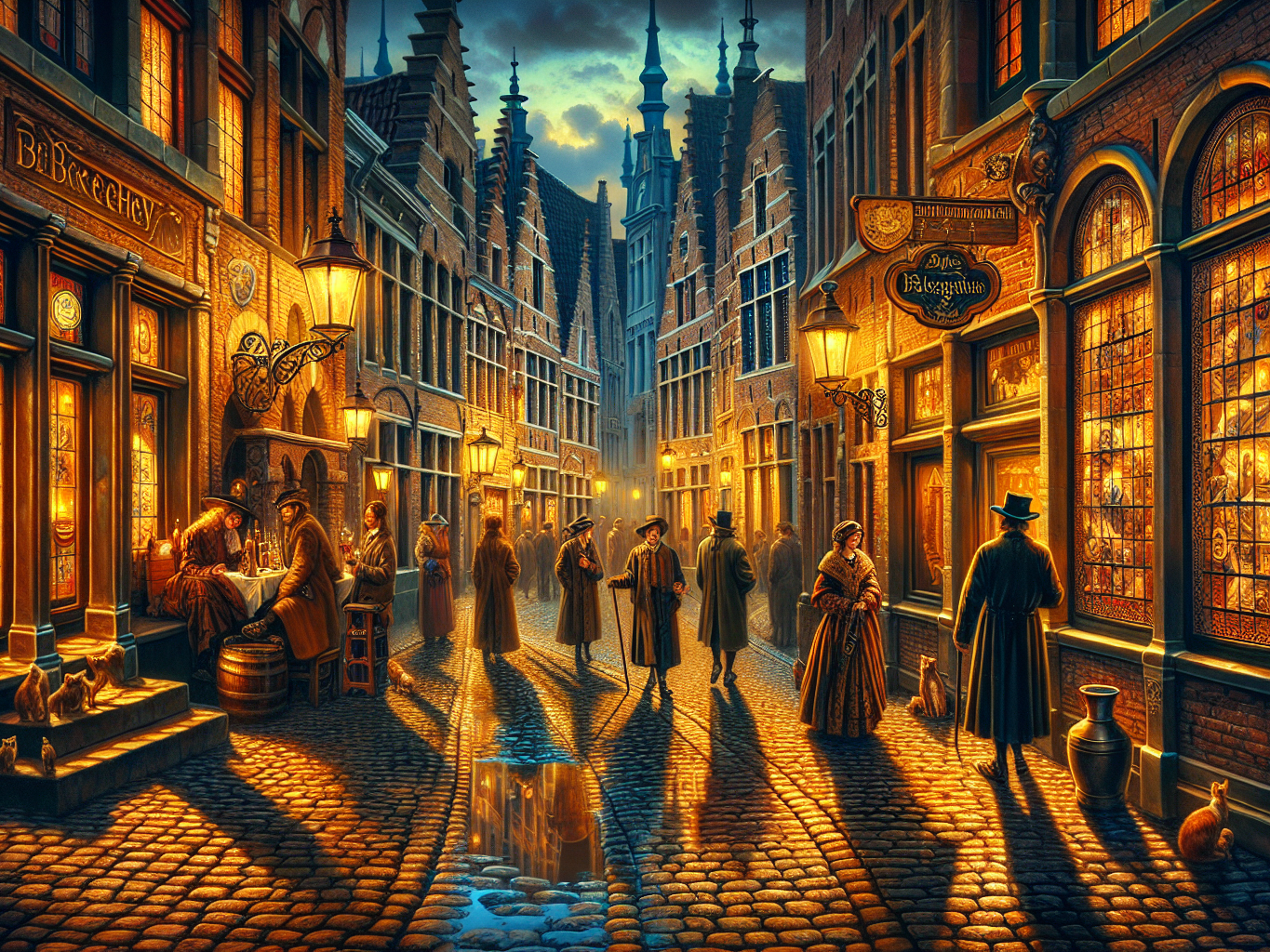 L’éclat du mystère : la peinture flamande du XVIIe siècle et son influence durable sur le réalisme contemporain dans les ruelles de Bruges.