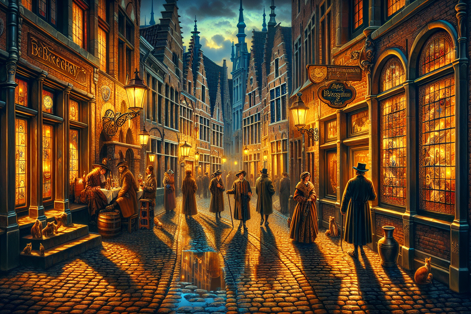 L’éclat du mystère : la peinture flamande du XVIIe siècle et son influence durable sur le réalisme contemporain dans les ruelles de Bruges.