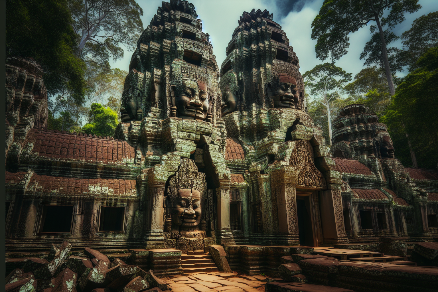 L'Énigme des Sculptures Monumentales d'Angkor : Exploration des Temples Cambodgiens entre Grandeur et Mystère