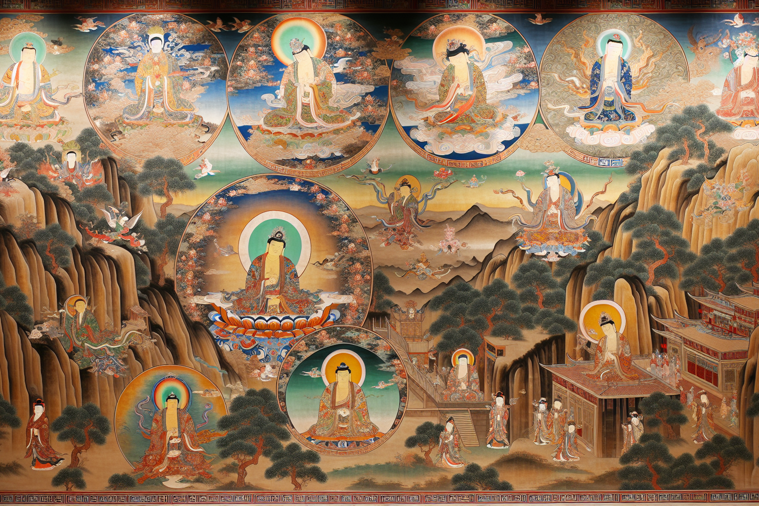 Fresques Éternelles : Un Voyage dans l'Art Spirituel des Temples Bouddhistes de Dunhuang au VIIIe Siècle