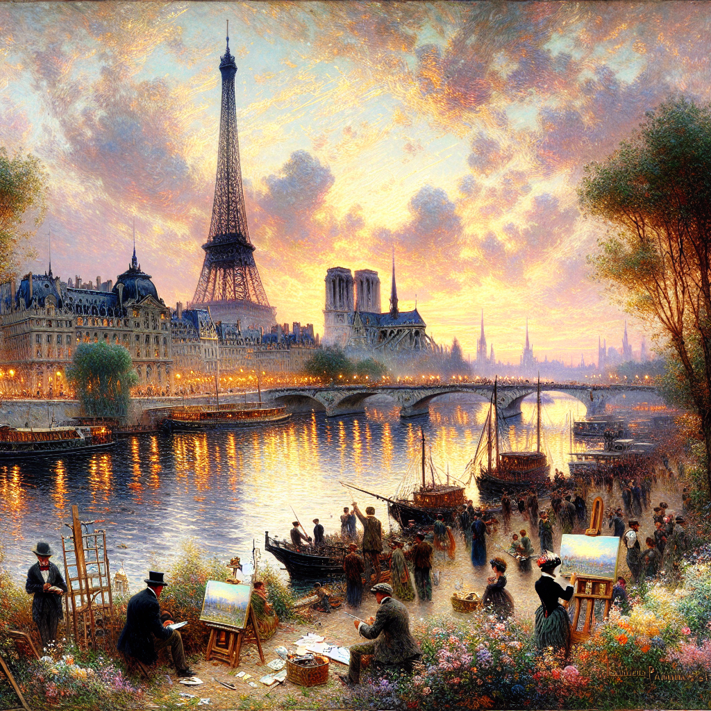 Lumières de la Seine : L'éclat artistique de l'Impressionnisme français à Paris, 1870-1890