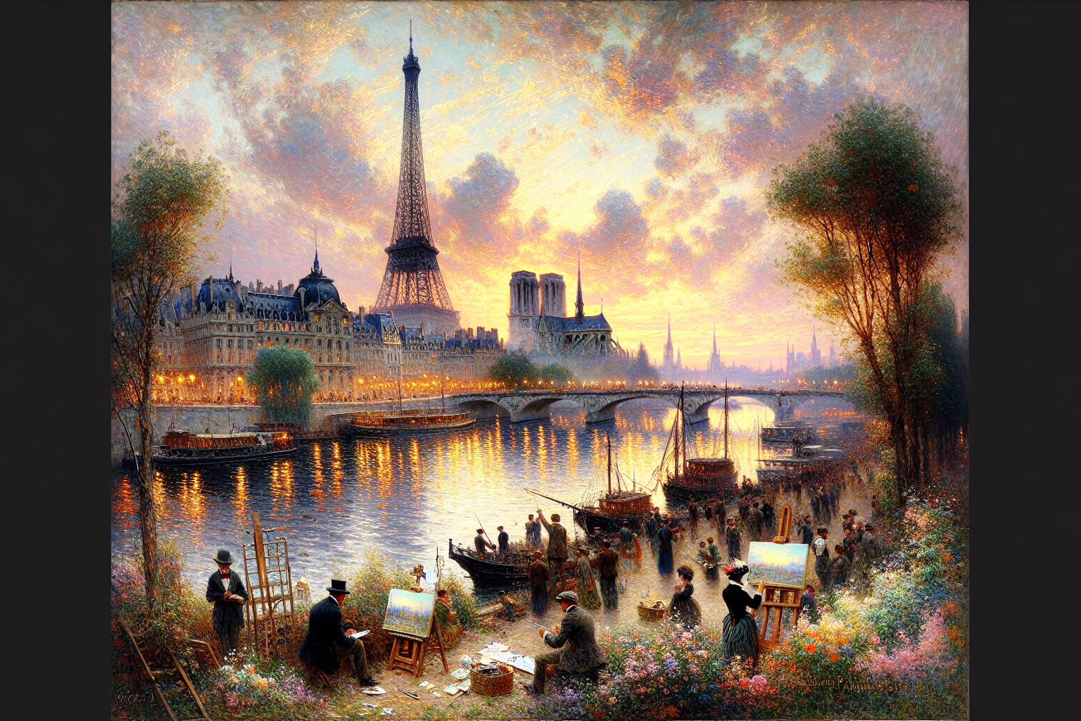 Lumières de la Seine : L'éclat artistique de l'Impressionnisme français à Paris, 1870-1890