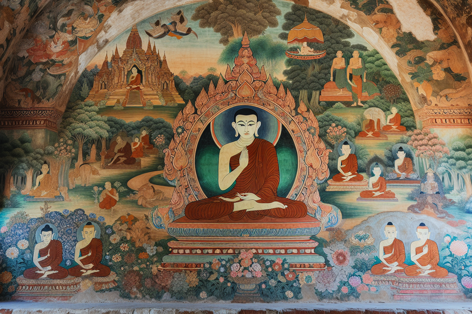 Exploration des Merveilles des Fresques Murales des Temples de Bagan : Une Ode à l'Art Religieux du XIIe Siècle en Birmanie