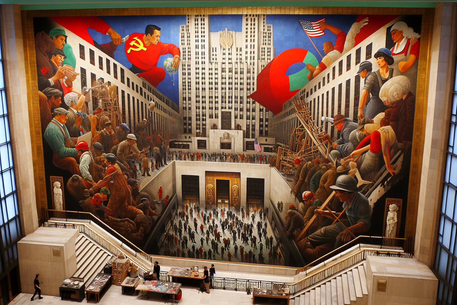 La peinture murale de Diego Rivera au Rockefeller Center: histoire d'une destruction controversée