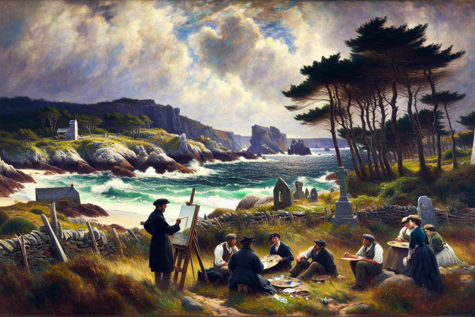 Les peintres de l'école de Pont-Aven à la recherche des paysages sauvages bretons