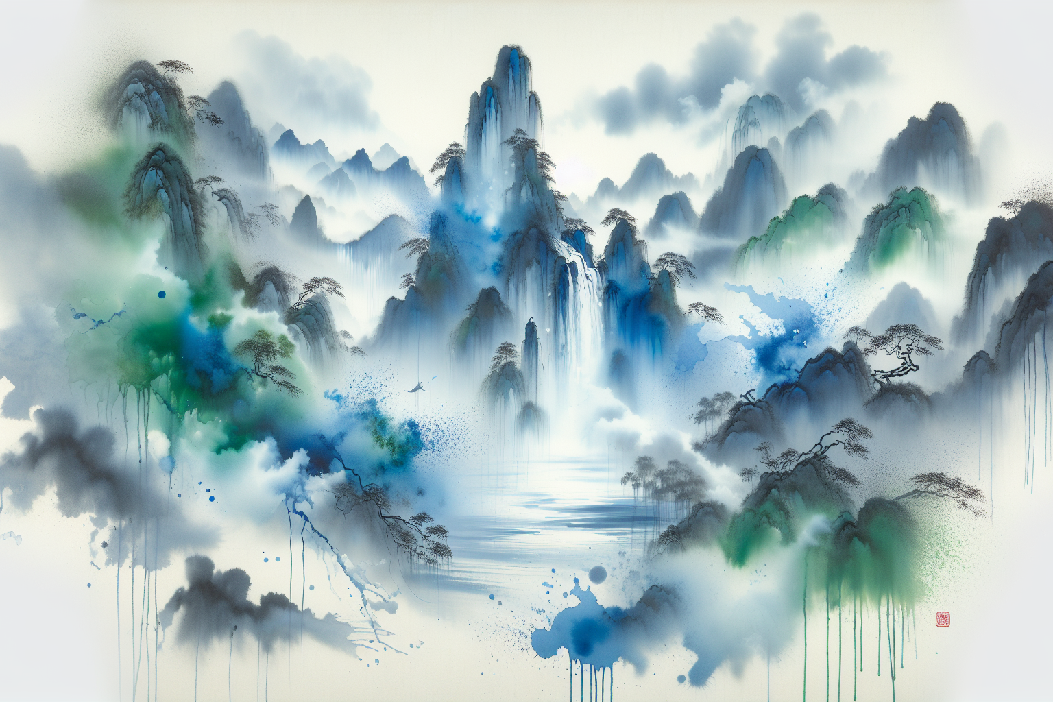 Les paysages oniriques de Zhang Daqian: quand la peinture traditionnelle chinoise rencontre l'abstraction