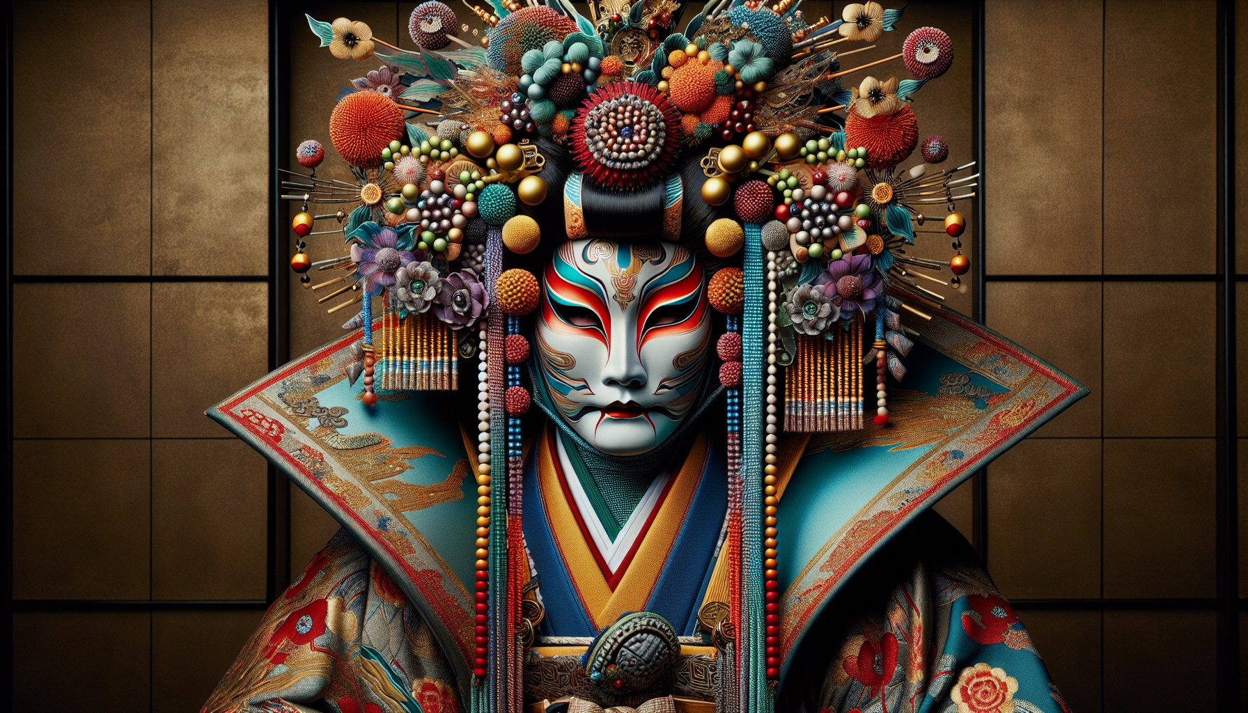 Maquillage moderne inspiré du Kabuki