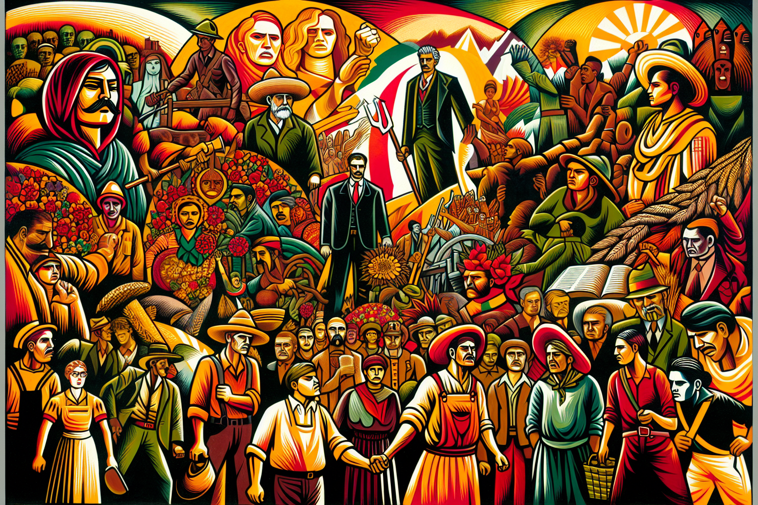 Murales de Résistance : L'Art Engagé du Muralisme Mexicain des Années 1920-1930 et son Impact Social et Politique