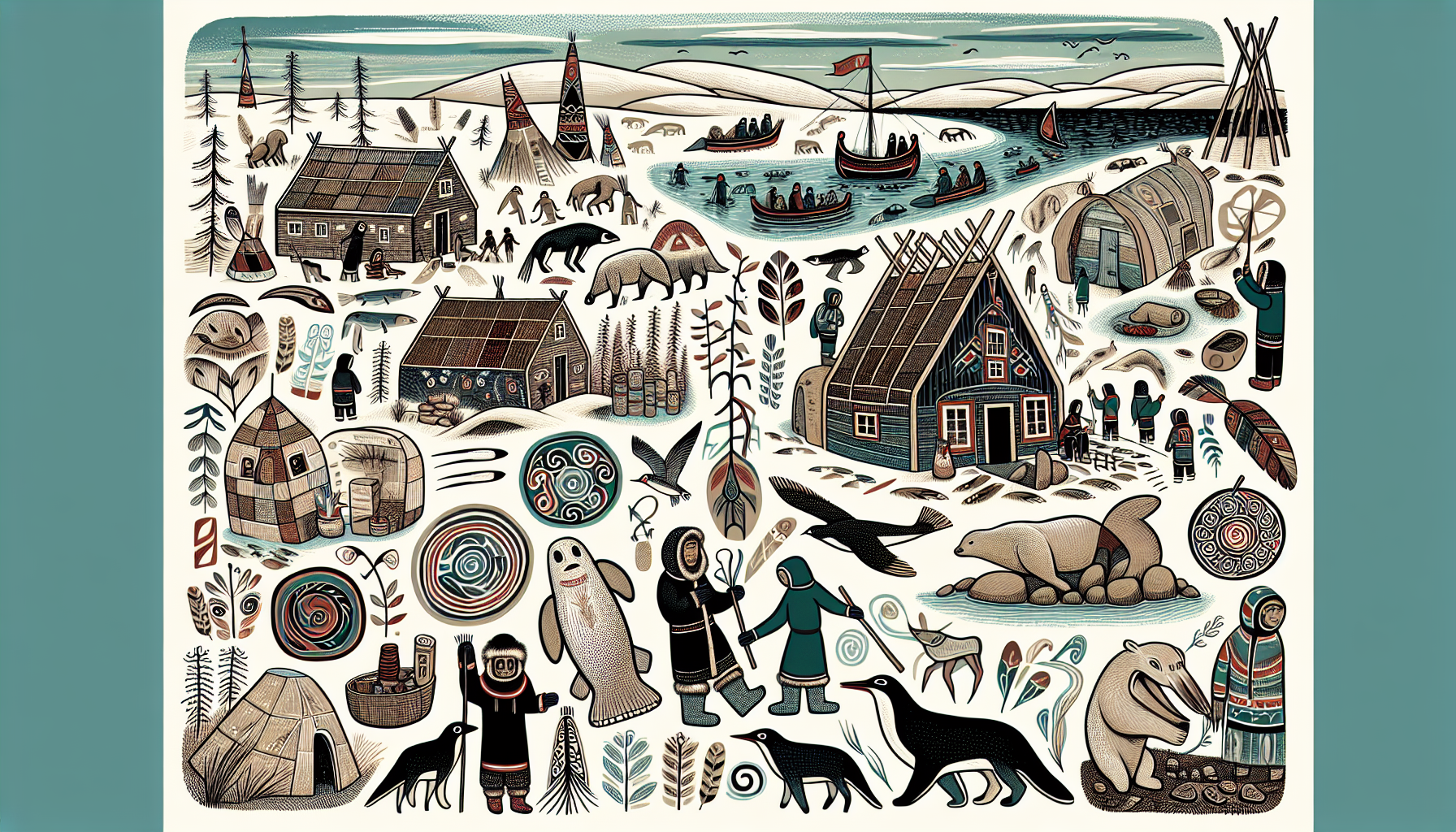 Art graphique inuit moderne