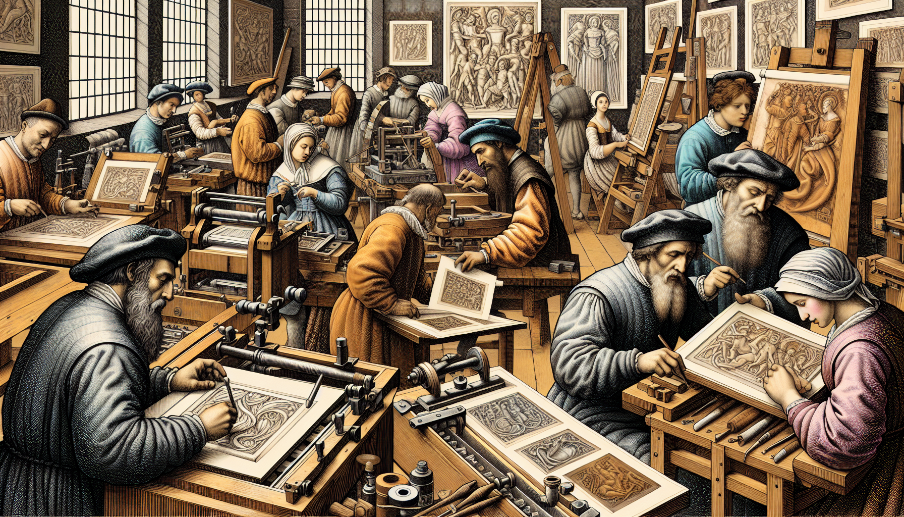 Atelier de gravure de la Renaissance