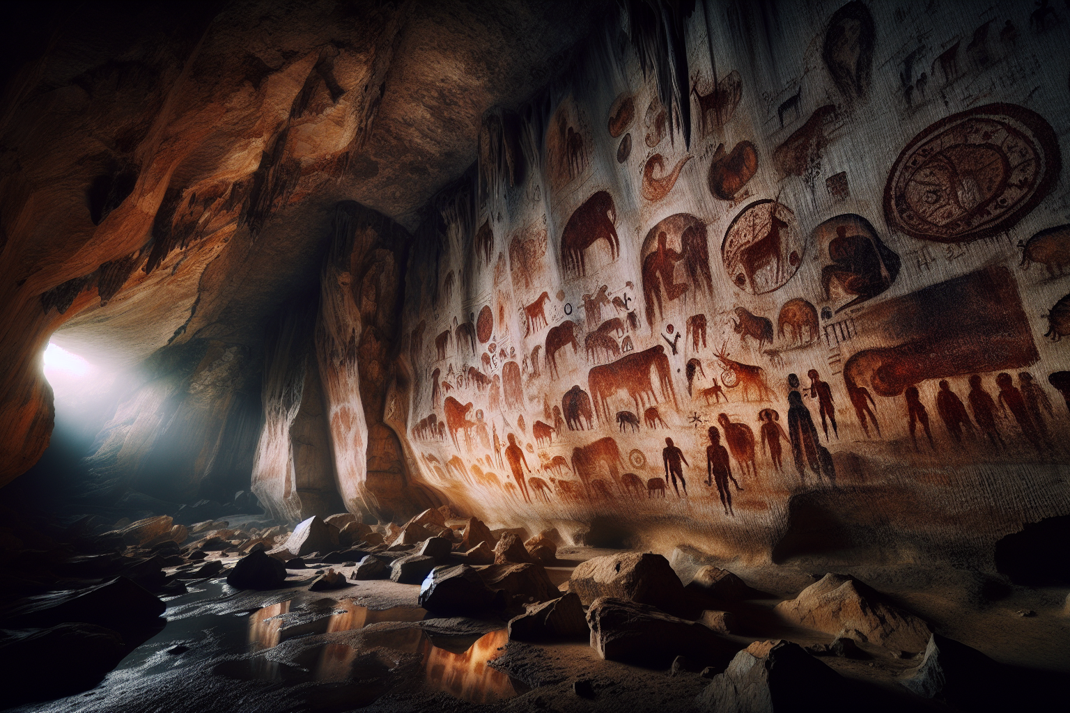 Les mystérieuses peintures rupestres de la grotte de Magura en Bulgarie