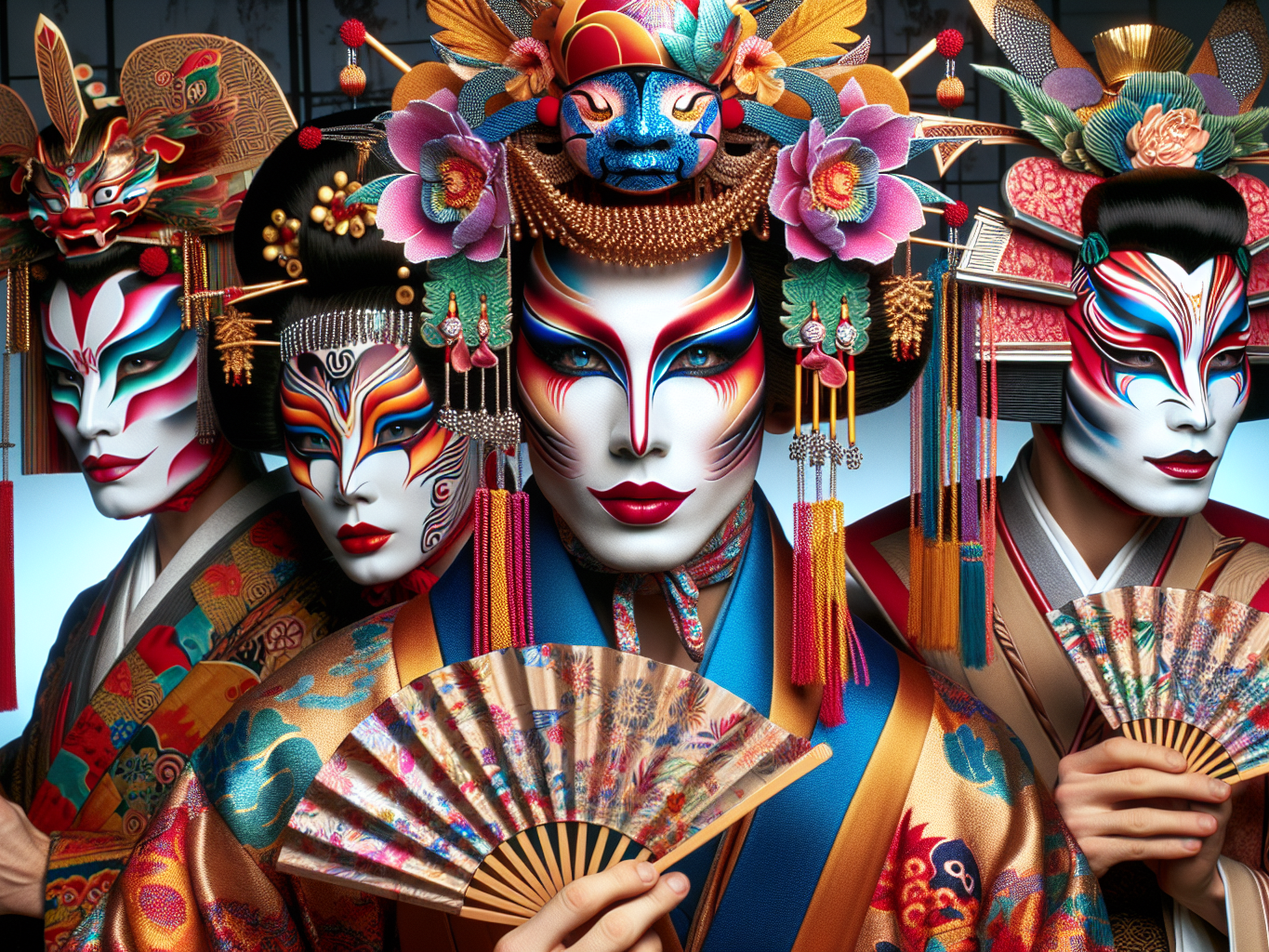 L'Éclat du Kabuki : Comment le Théâtre Japonais du XVIIIe Siècle Inspire les Maquillages et Costumes Contemporains