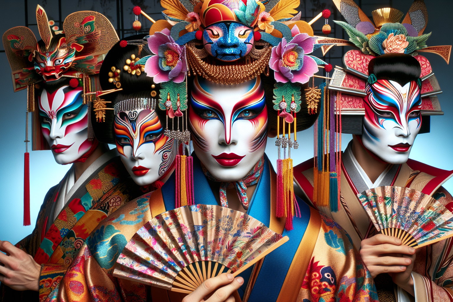 L'Éclat du Kabuki : Comment le Théâtre Japonais du XVIIIe Siècle Inspire les Maquillages et Costumes Contemporains