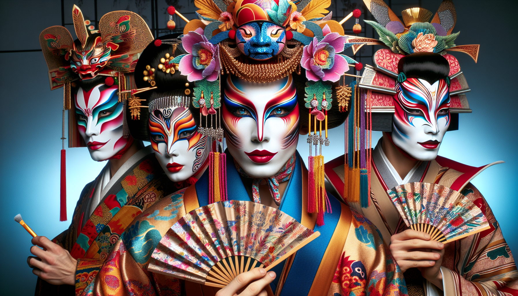 L'Éclat du Kabuki : Comment le Théâtre Japonais du XVIIIe Siècle Inspire les Maquillages et Costumes Contemporains