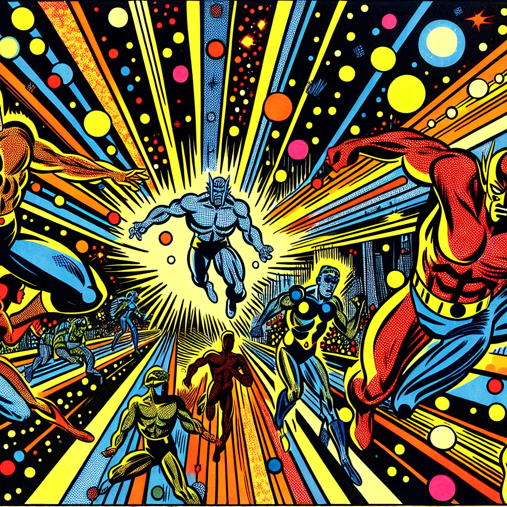 Les personnages colorés de Jack Kirby dans les comics Marvel des années 60