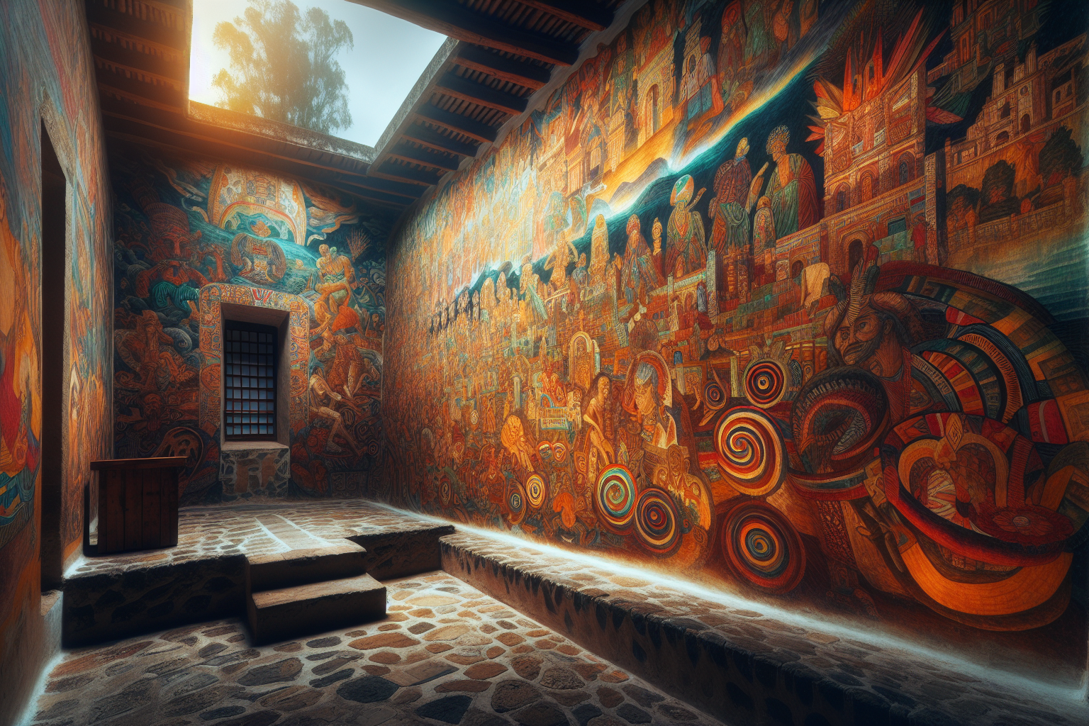 Exploration des Couleurs : L'Art Vibrant des Peintures Murales Mexicaines et Leur Histoire