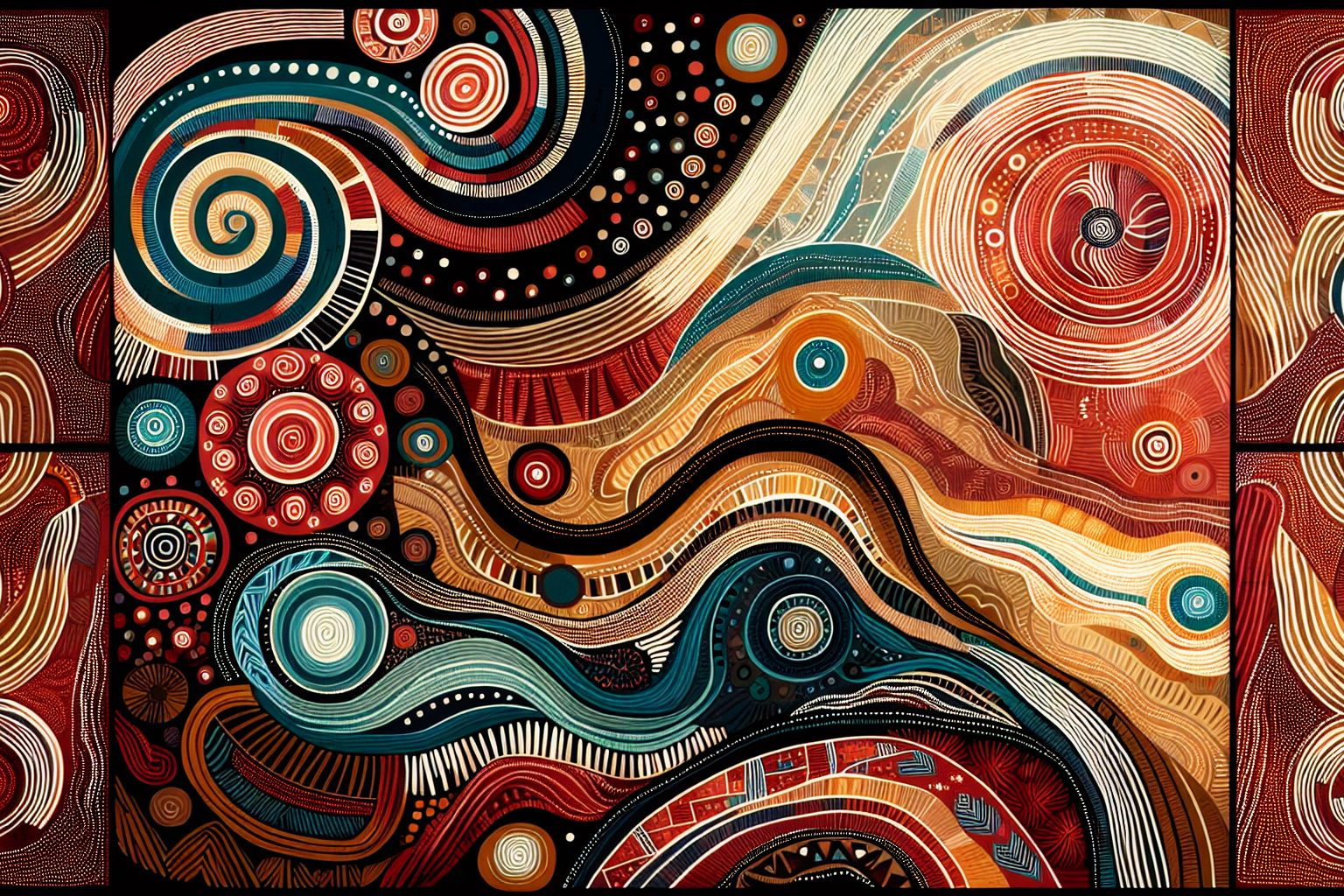 Exploration des Couleurs et des Émotions : Plongée dans l'Art Aborigène Australien et ses Histoires Millénaires à Travers les Œuvres Contemporaines Inspirantes