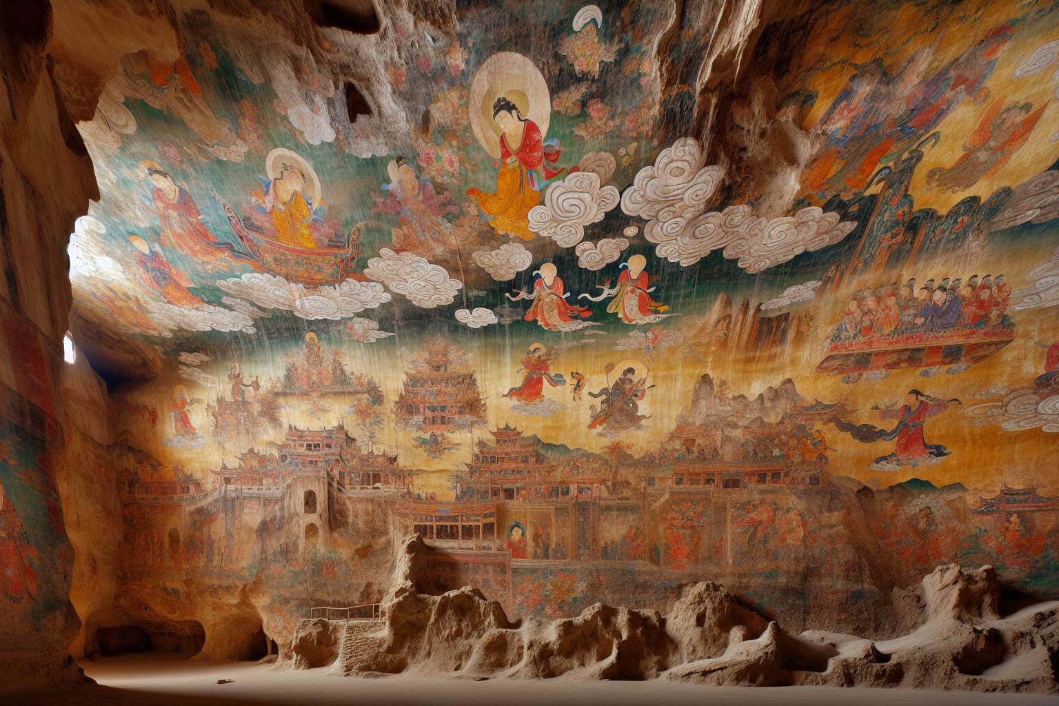 L'art pictural des grottes de Dunhuang: un trésor millénaire de la Route de la Soie