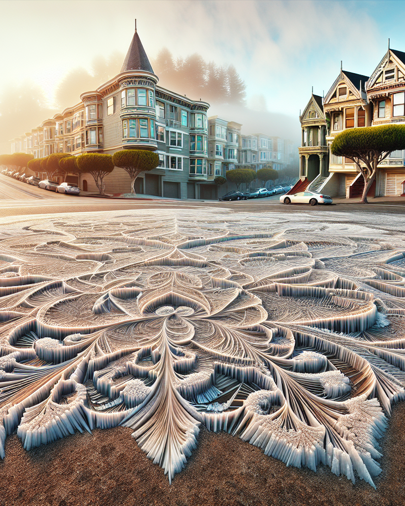 Le street-art biodégradable de San Francisco: quand le sel sublime les trottoirs