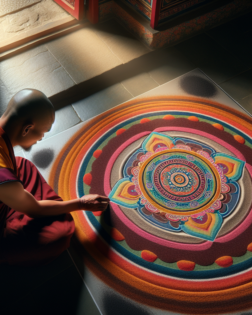 L'art du sel : les mandalas éphémères des moines tibétains