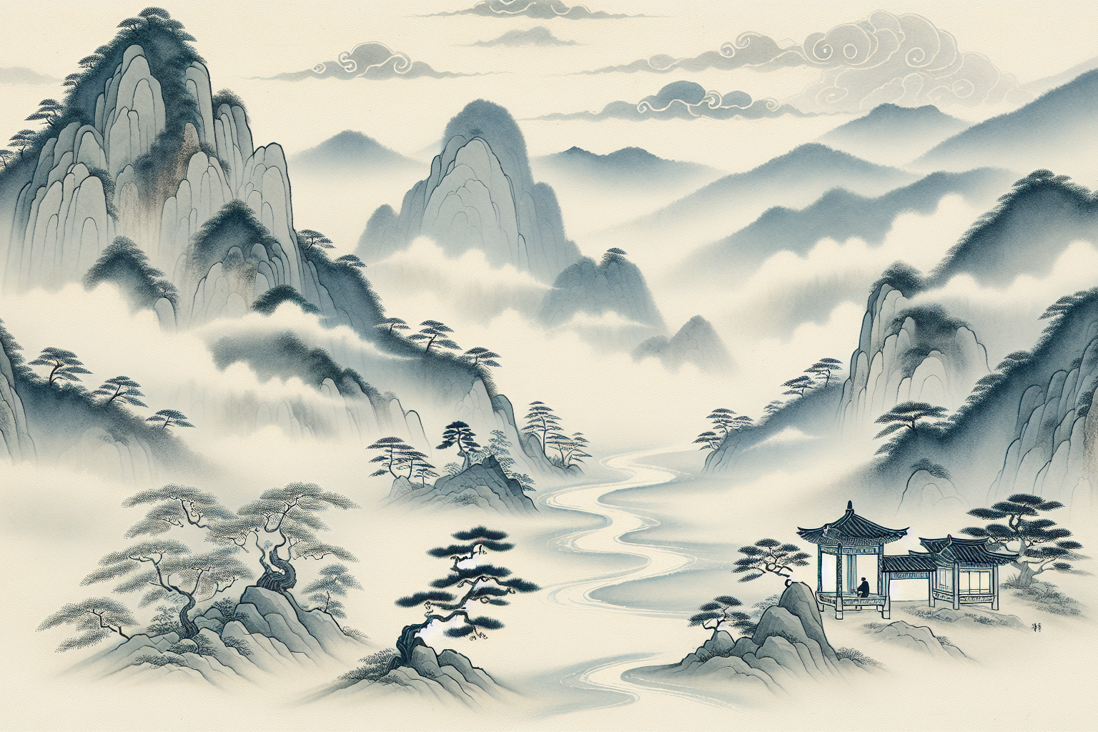 Les paysages miniatures des rouleaux coréens de l'époque Joseon : un art de la contemplation