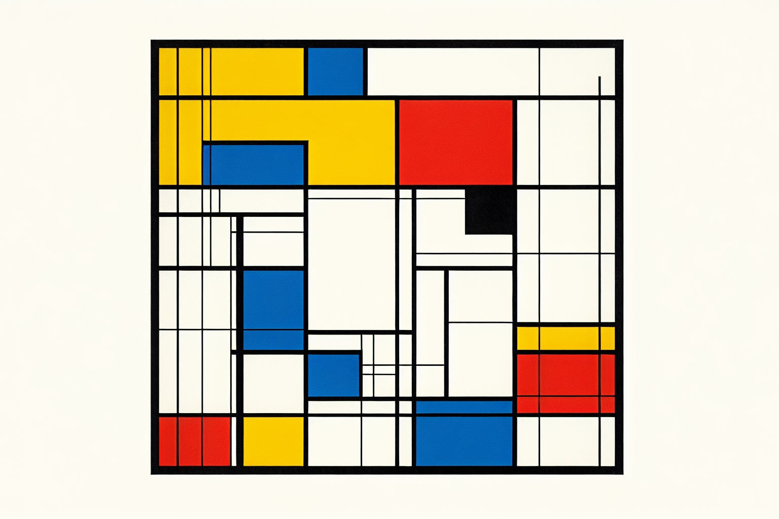 L'esthétique épurée des compositions de Piet Mondrian : quand la géométrie devient art