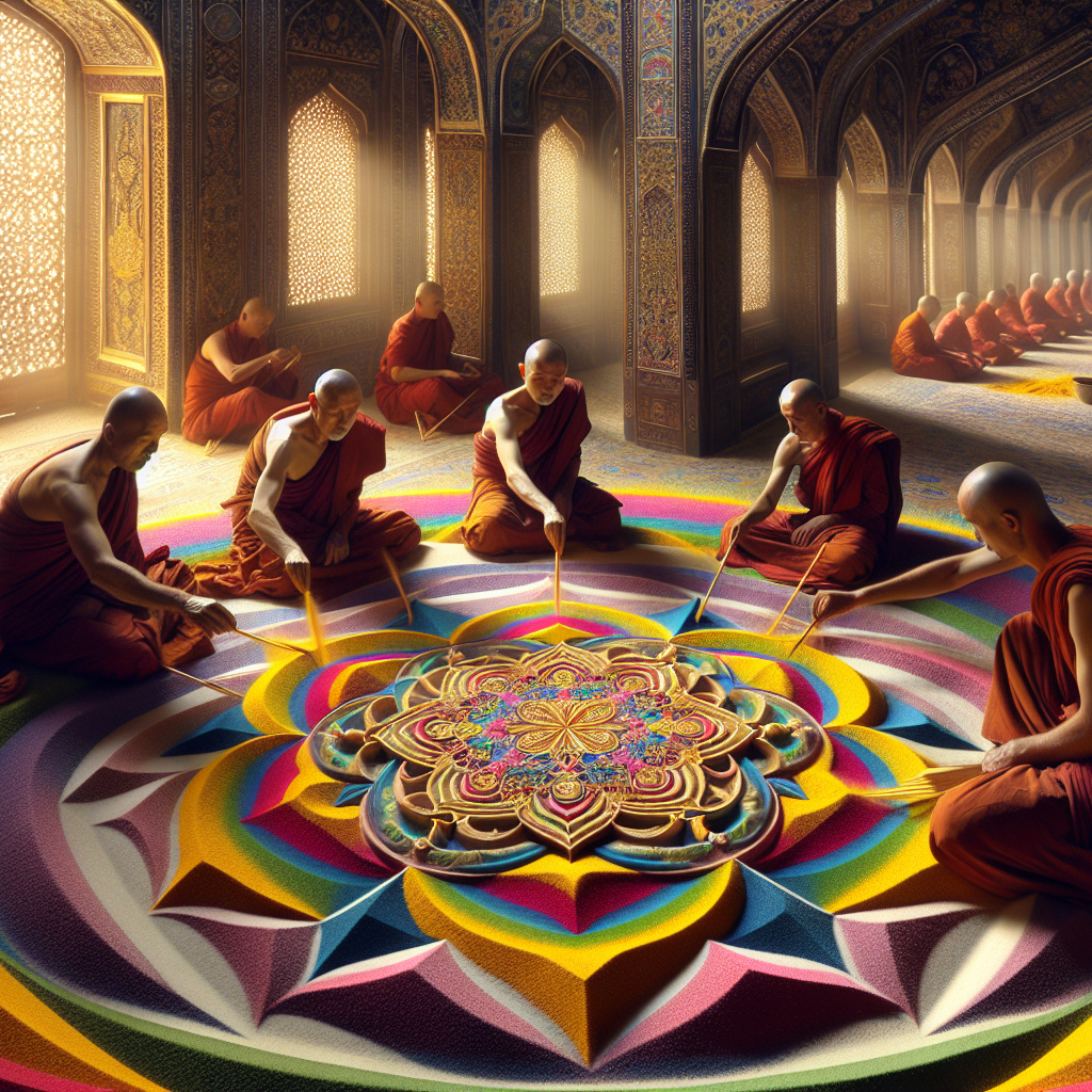 L'art du mandala de sable tibétain : une méditation éphémère aux couleurs de l'infini