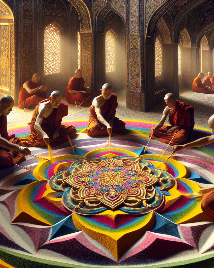 L'art du mandala de sable tibétain : une méditation éphémère aux couleurs de l'infini