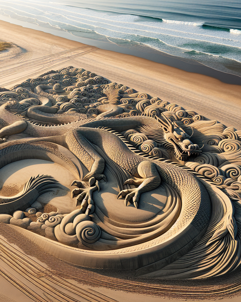 Les sculptures de sable monumentales de Toshihiko Hosaka : l'éphémère sublimé sur les plages du Pacifique