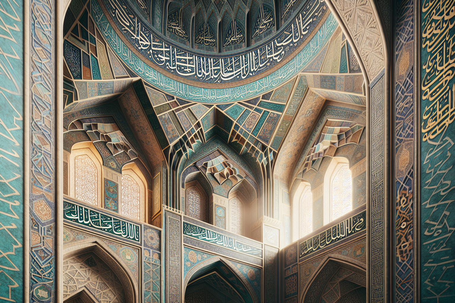 L'art de la calligraphie arabe dans les mosquées de Samarkand au 14ème siècle