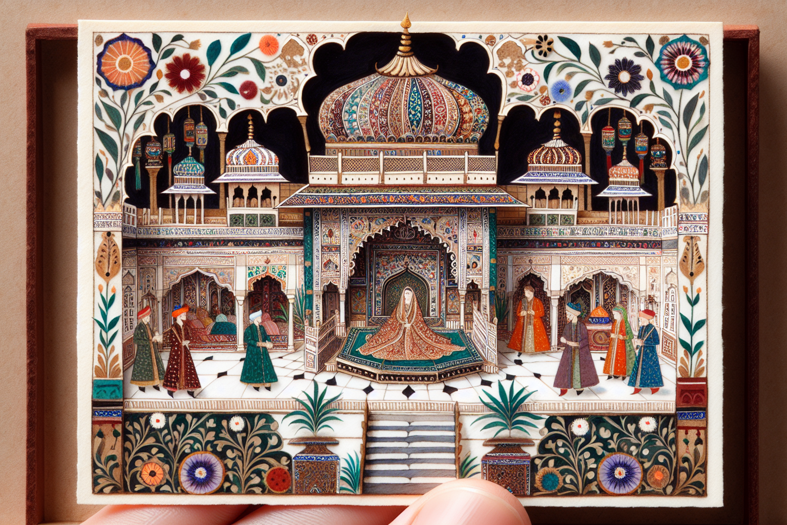 L'art des miniatures mogholes: quand la peinture persane rencontre l'Inde du XVIe siècle