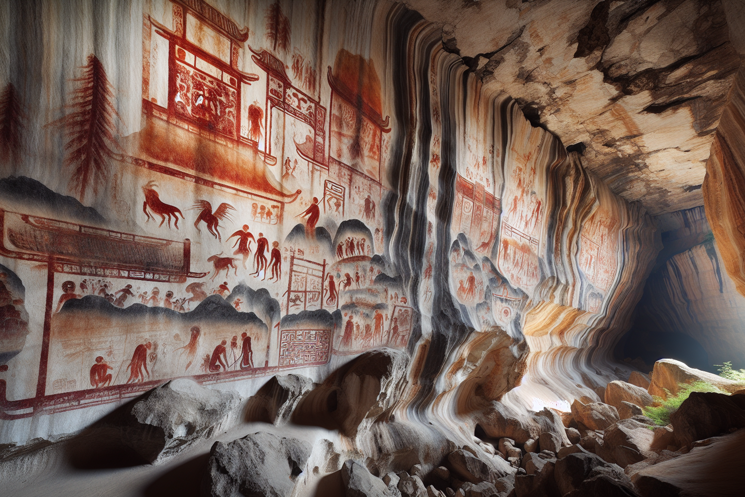 Les peintures rupestres de Guangxi: un art millénaire dans les grottes du sud de la Chine