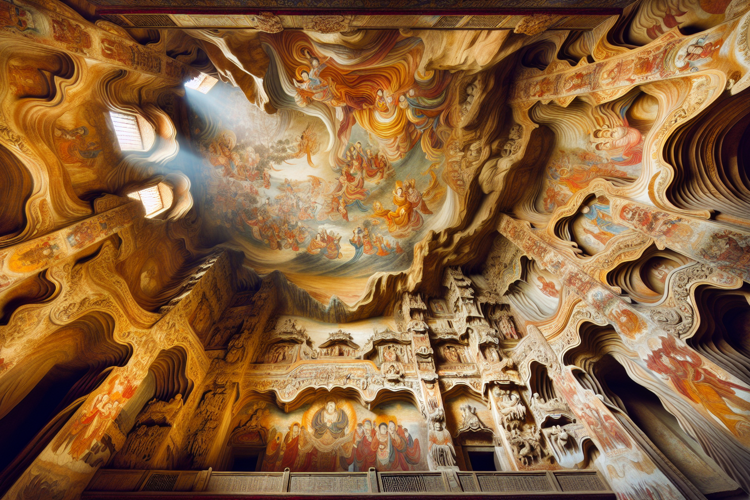 Les peintures murales des grottes de Mogao: Une oasis d'art bouddhique sur la Route de la Soie